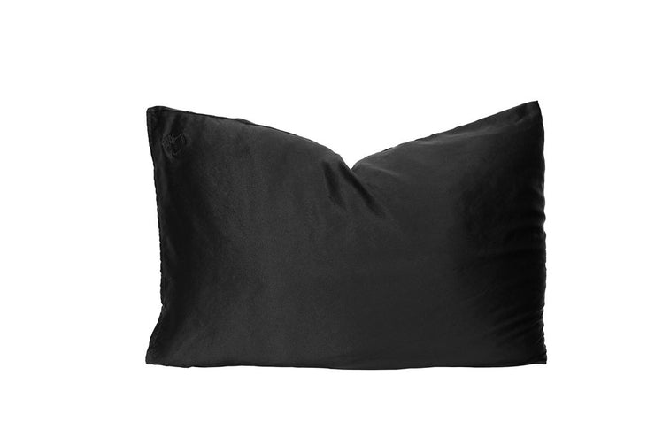 Sweet Dreams Collection Silk Pillowcase in Black Licorice